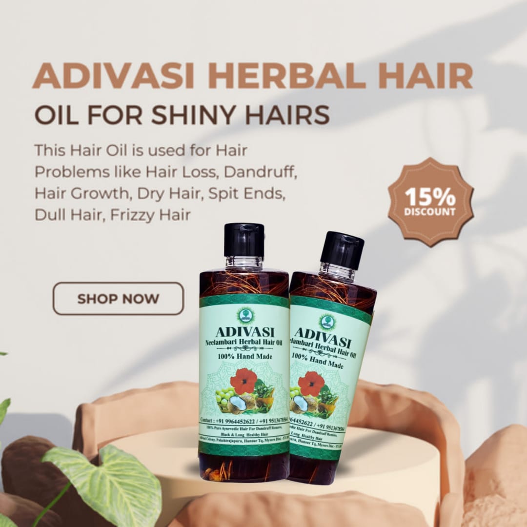 Adivasi Neelambari Herbal Hair Oil🌿