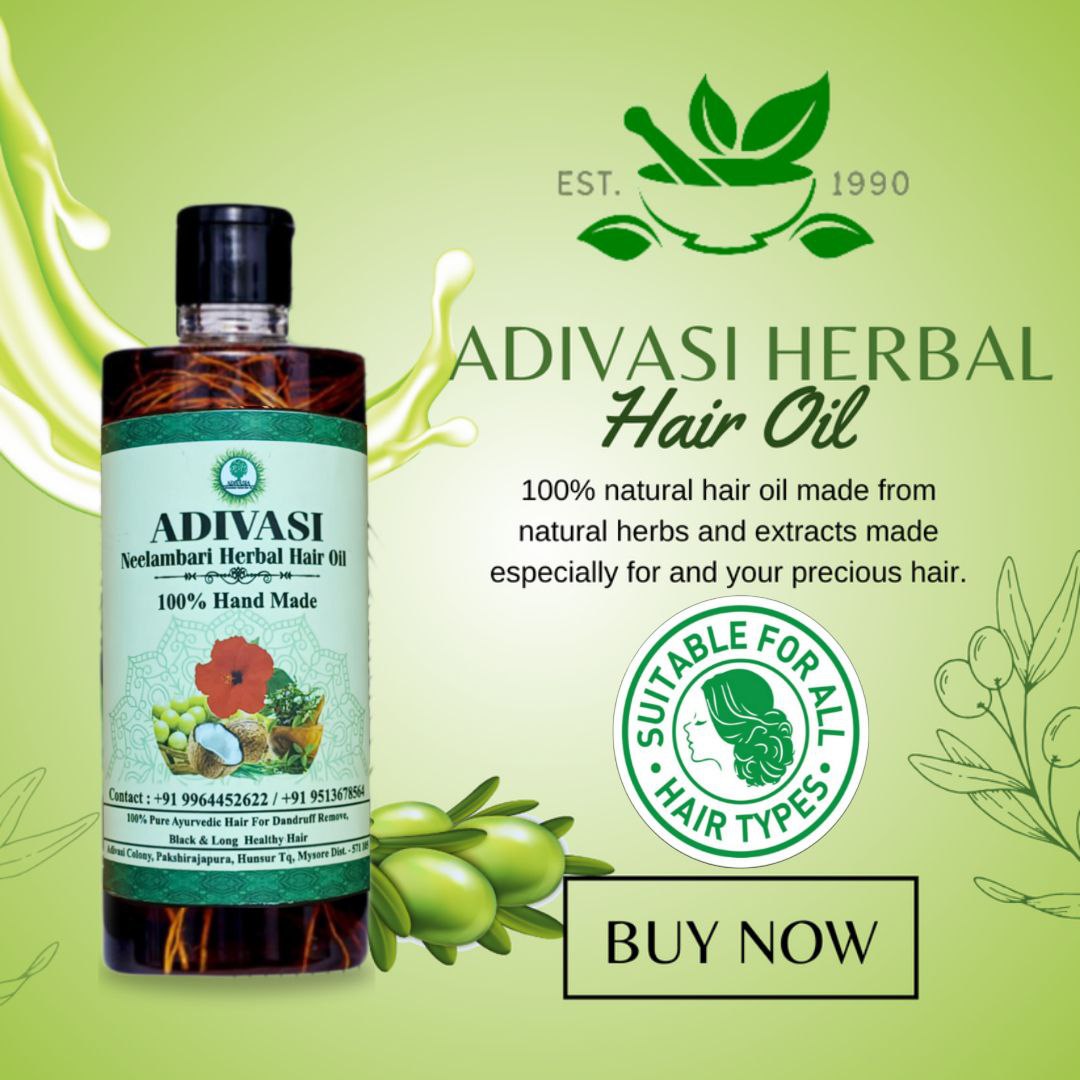 Adivasi Neelambari Herbal Hair Oil🌿