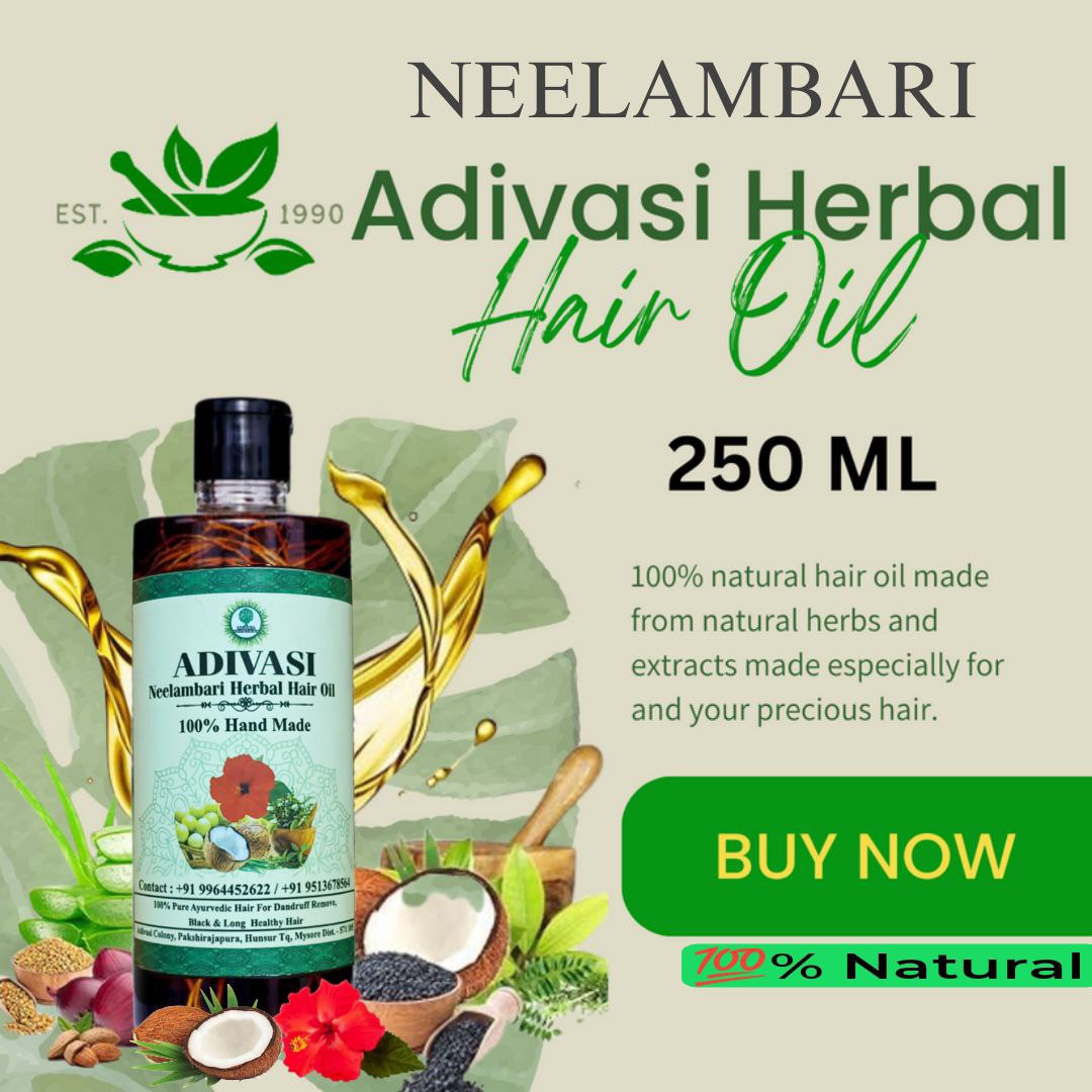 Adivasi Neelambari Herbal Hair Oil🌿