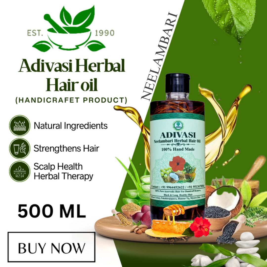 Adivasi Neelambari Herbal Hair Oil🌿
