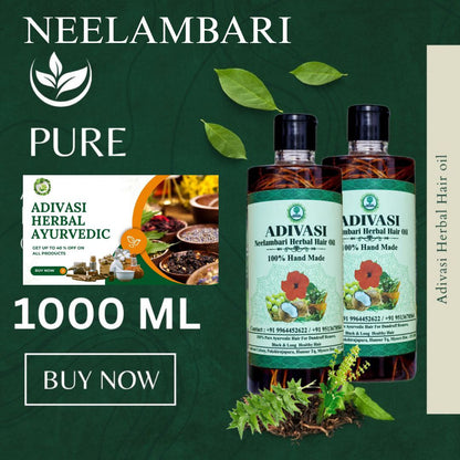 Adivasi Neelambari Herbal Hair Oil🌿